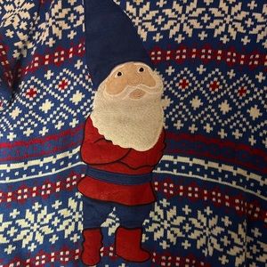 Gnome Christmas Sweater with Snowflakes - Fits Large